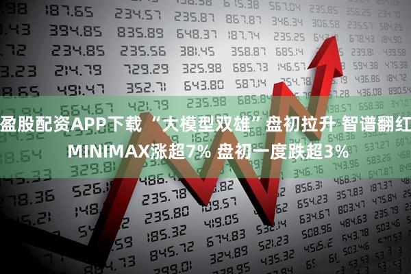 盈股配资APP下载 “大模型双雄”盘初拉升 智谱翻红 MINIMAX涨超7% 盘初一度跌超3%